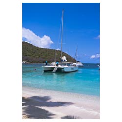 catamaran caribbean yacht
 grenadines mayreau bay  photo stock