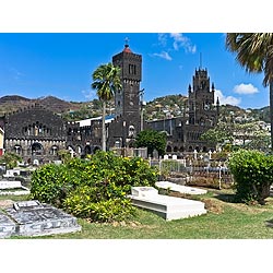 kingstown st vincent st marys
 cathedral caribbean  photo stock