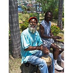 rastafarian drum caribbean
 drummers st vincent  photo stock