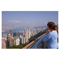 victoria peak galleria tourist hong kong lookout  photo stock