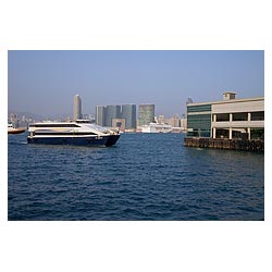 hong kong harbour jetfoil transport hydrofoil  photo stock
