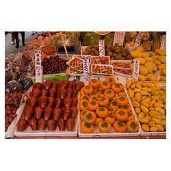 hong kong taipo fruit market stall farm produce  photo stock
