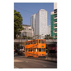 tram hong kong central queensway transport travel  photo stock