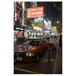 girls taxi rank hong kong causeway bay taxis  photo stock