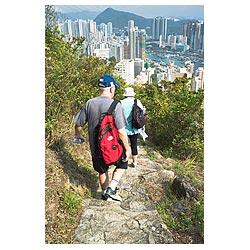 hong kong island walking holiday tourists  photo stock