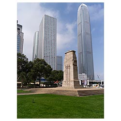 cenotaph central city skyline hong kong colony  photo stock