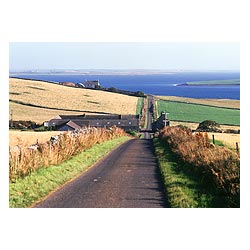  - Country road fields and island of Wyre  photo 