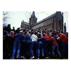 The Ba - Boys New Year Ba in Broad Street St Magnus cathedral youngsters kids  photo 
