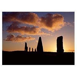  - Midsummer sunset neolithic standing stones ring dusk  photo 