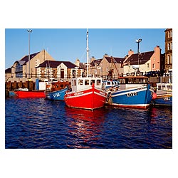 Fishing boats Harbour - Waterfront quayside fishingboats moored boat  photo 