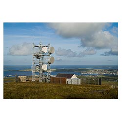 Wideforth Hill - Telecommunications Microwave relay link station Kirkwall Bay antenna tower  photo 