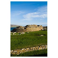 Gurness - Iron age broch defensive fortications ruins settlement  photo 