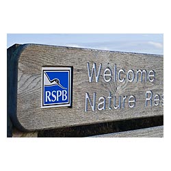  - RSPB Welcome to Nature Reserve sign  photo 