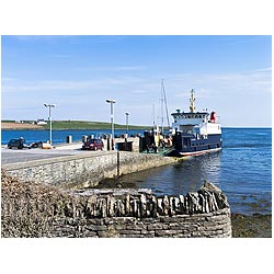 Thorsvoe ferry - islands uk scottish isle scotland harbour  photo 