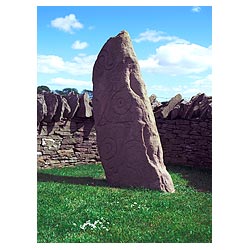 Pictish stone - engraved art carvings celtic scotland pict carving picts  photo 