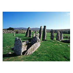 Cairn Holy - Chambered Bargrennan neolithic Clyde cairn entrance stone pillars slab  photo 