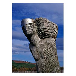  - Wooden sculpture modern carving wood artwork art outdoors uk Scotland  photo 