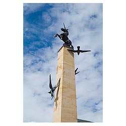 Eastgate - Unicorn and Eagle statue Falcon square scotland art modern sculpture  photo 