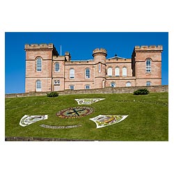 Inverness Castle - Scotland sherriff court building and floral display highland  photo 