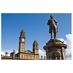 Paisley Town Hall - Sir Peter Coats statue Paisley Town hall centre  photo 