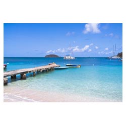 windward islands mayreau
 island caribbean jetty  photo stock