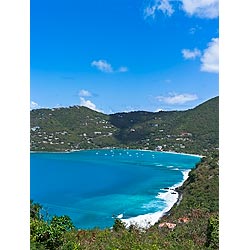 bay tortola coast caribbean
 island view lookout  photo stock