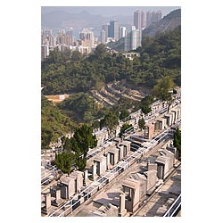 chai wan cemetery hong kong grave tombs head stone  photo stock