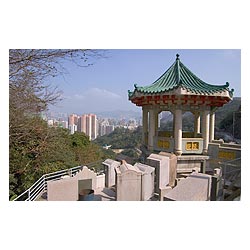 graveyard hong kong cemetery pagoda grave chai wan  photo stock