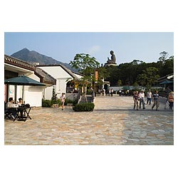 tourist hong kong lantau ngong ping 360 village  photo stock