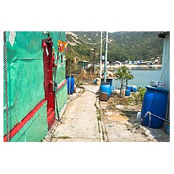 chinese fisherman hut path po toi hong kong  photo stock
