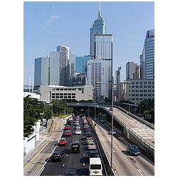 cityscape hong kong china cars traffic road  photo stock