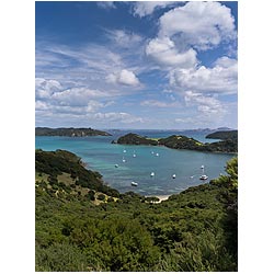 new zealand bay islands viewpoint island anchorage  photo stock