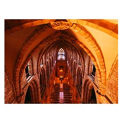 St Magnus Cathedral - West Nave from roof arch interior scotland cathedral orkneys empty inside uk  photo 
