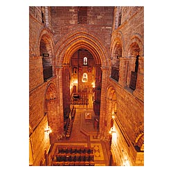 St Magnus Cathedral - South North Nave from South Transept interior orkneys cathedral inside uk  photo 