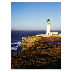 Noup Head Lighthouse - Lighthouse and Noup Head cliffs  photo 