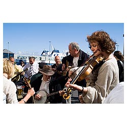 Stromness Folk Festival - Scotland Musicians playing instruments fiddler uk traditional fiddle player  photo 