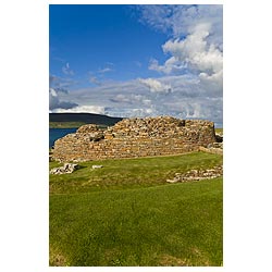 Gurness - Iron age broch defensive fortifications ruined settlement  photo 