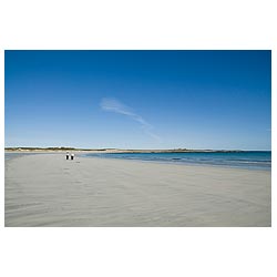  - Tourist pair women sandy beach Orkney woman sand islands summer people  photo 