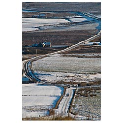 Kirbister - Winter road snowscene countryside  photo 