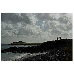  - Tourist visitors hikers Egilsay beach rocky shore  photo 