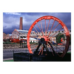 Scottish Mining Museum - Colliery buildings coal scotland historical mine pithead wheel history  photo 