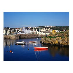 Harbour - Couple people sailing motor boats waterfront sea  photo 