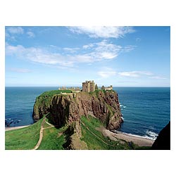  - Scottish Castle on sea cliff headland coast castles in Scotland  photo 