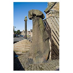  - Stone of Mannan and Tolbooth Mercat cross  photo 
